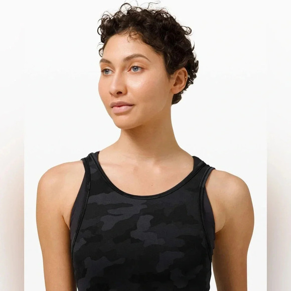 Lululemon Power Pivot Tank *Everlux Heritage  365 Camo Deep Coal Multi | Size S - Picture 4 of 8